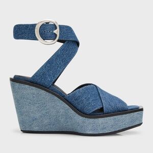 Rag & Bone Women's Santiago 100mm Denim Clog Sandals